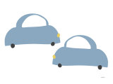 Blue Cabs Poster par Avalisa 