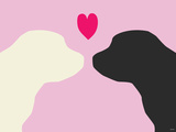 Pink Puppy Love Affiche par Avalisa 