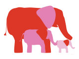 Pink Elephants Print by Avalisa 