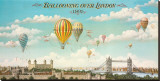 Ballooning over London Stretched Canvas Print by Isiah and Benjamin Lane