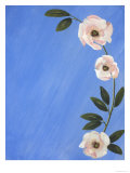 Blossoms on Blue Giclee Print by Hampton Hall