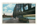 Davenport, Iowa, View of the Govt. Bridge over Mississippi River towards Rock Island Prints