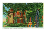 Greeley, Colorado, Exterior View of the Admin Bldg at CO State College of Ed Posters