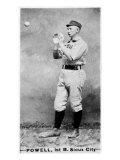 Sioux City, IA, Sioux City Minor League, Powell, Baseball Card Print