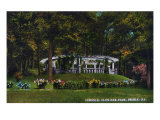 Peoria, Illinois, Glen Oak Park View of the Pergola Posters