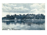 Portland, Maine, View of Little Diamond Island Prints