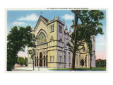 Buffalo, New York, Exterior View of St. Joseph's Cathedral with Spires Removed Posters