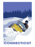 Connecticut, Snowmobile Scene Prints