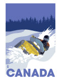 Canada, Snowmobile Scene Billeder Canada, Snowmobile Scene Billeder