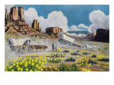 View of Osprey and Aerie, Yellowstone National Park, Wyoming Prints