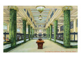 Spokane, Washington, Interior View of the Old National Bank Poster
