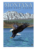 Montana, Last Best Place, Eagle Fishing Prints