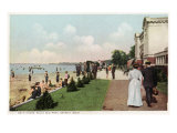 Detroit, Michigan, Belle Isle Park View of the Bath House Prints