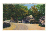 Green Mountains, Vermont, View of Giant Boulders in Smugglers Notch Posters