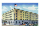 Albuquerque, New Mexico, Exterior View of the El Fidel Hotel Kunstdrucke