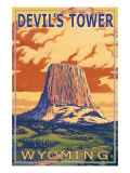 Wyoming, View of Devil's Tower Posters