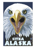 Sitka, Alaska, Eagle Screaming Posters