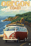 Oregon Coast, Cruising the Coast, VW Bug Van Kunst