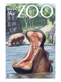 Visit the Zoo, Hippo Scene Foto