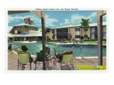 Las Vegas, Nevada, Exterior View of Wilbur Clark's Desert Inn and Swimming Pool Posters