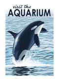 Visit the Aquarium, Orca Jumping Prints