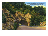 Shenandoah National Park, Virginia, Skyline Drive View of Tunnel through Solid Rock Prints