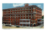Binghamton, New York, Exterior View of the Arlington Hotel Print