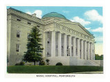 Portsmouth, Virginia, Exterior View of the Naval Hospital Posters