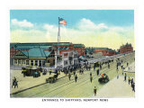Newport News, Virginia, General View of the Shipyard Entrance Art