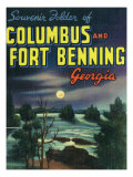 Georgia, Large Letters, Columbus and Fort Benning Prints