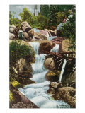 Rocky Mountain National Park, Colorado, View of Horseshoe Falls in Estes Park Photo
