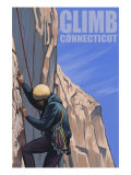 Connecticut, Rock Climber Print