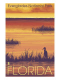 Everglades National Park, Florida, Sunset Scene Posters