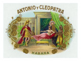 Antonio y Cleopatra Brand Cigar Box Label Affiche