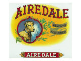 Airedale Brand Cigar Box Label Póster Airedale Brand Cigar Box Label Póster