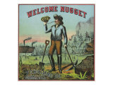 Virginia, Welcome Nugget Brand Tobacco Label Posters