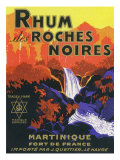 Rhum des Roches Noires Brand Rum Label Affiches