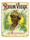 Rhum Vieux Martinique Brand Rum Label Posters