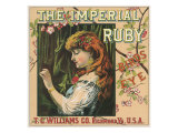 Richmond, Virginia, The Imperial Ruby Birds Eye Brand Tobacco Label Print