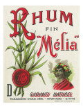 Rhum fin Melia Garanti Naturel Brand Rum Label Photo