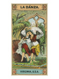 Virginia, La Danza Brand Tobacco Label Prints