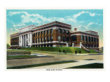 Peoria, Illinois, Exterior View of the New High School Building Posters