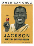 American Grog, Jackson Brand Rum Label Poster