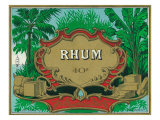 Rhum Forty Proof Rum Label Poster