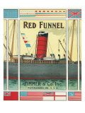 Petersburg, Virginia, Red Funnel Brand Tobacco Label Prints