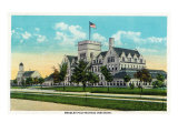 Peoria, Illinois, Exterior View of the Bradley Polytechnic Institute Poster