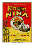 Rhum Nina Benoit Serres Brand Rum Label Prints