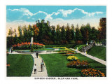Peoria, Illinois, Glen Oak Park View of the Sunken Garden Prints