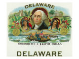 Delaware Brand Cigar Box Label Prints