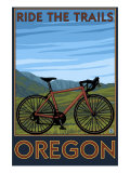 Oregon, Mountain Bike, Ride the Trails Posters